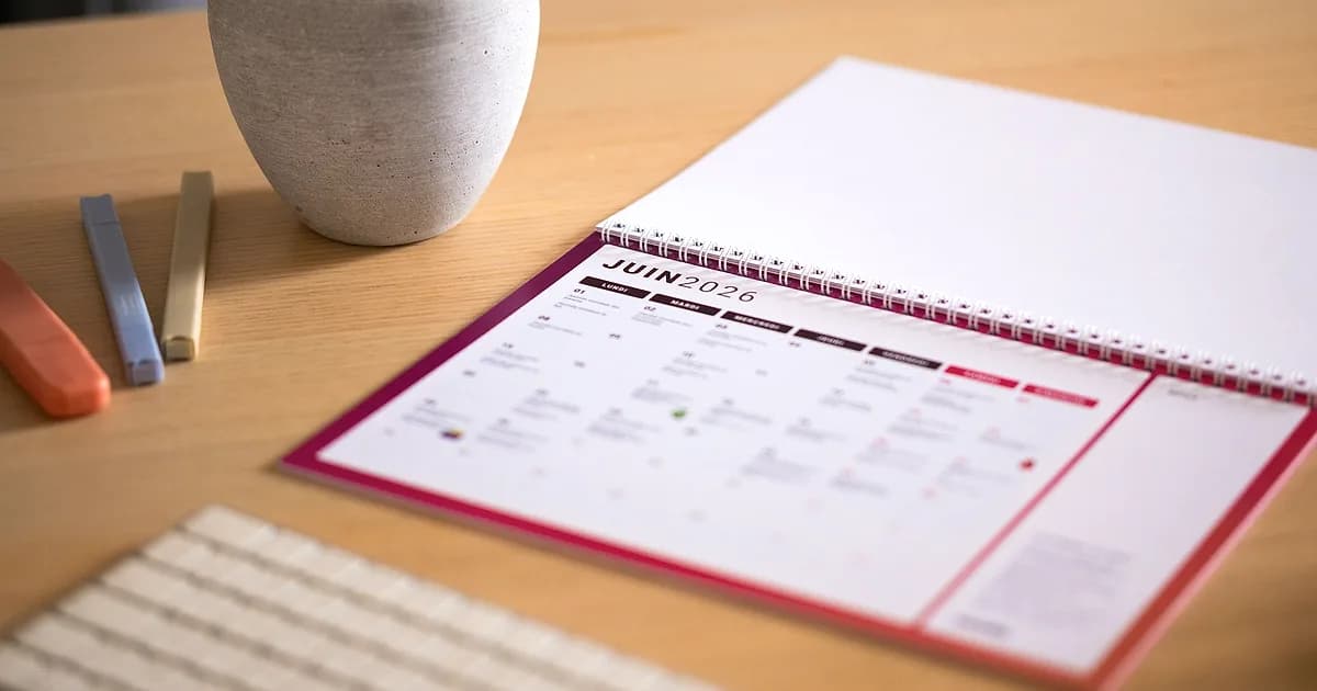 Calendar and planning notes for a Halifax restaurant schedule template