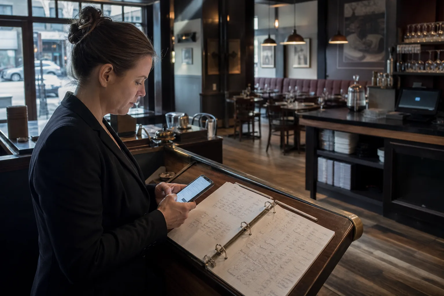Restaurant manager reconstructing a missing employee timeline from a phone and the published schedule